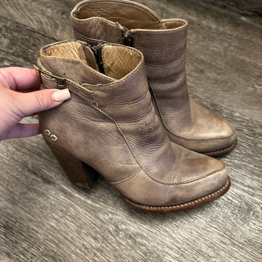 Bedstu Women's Brown Leather Ankle Boots
